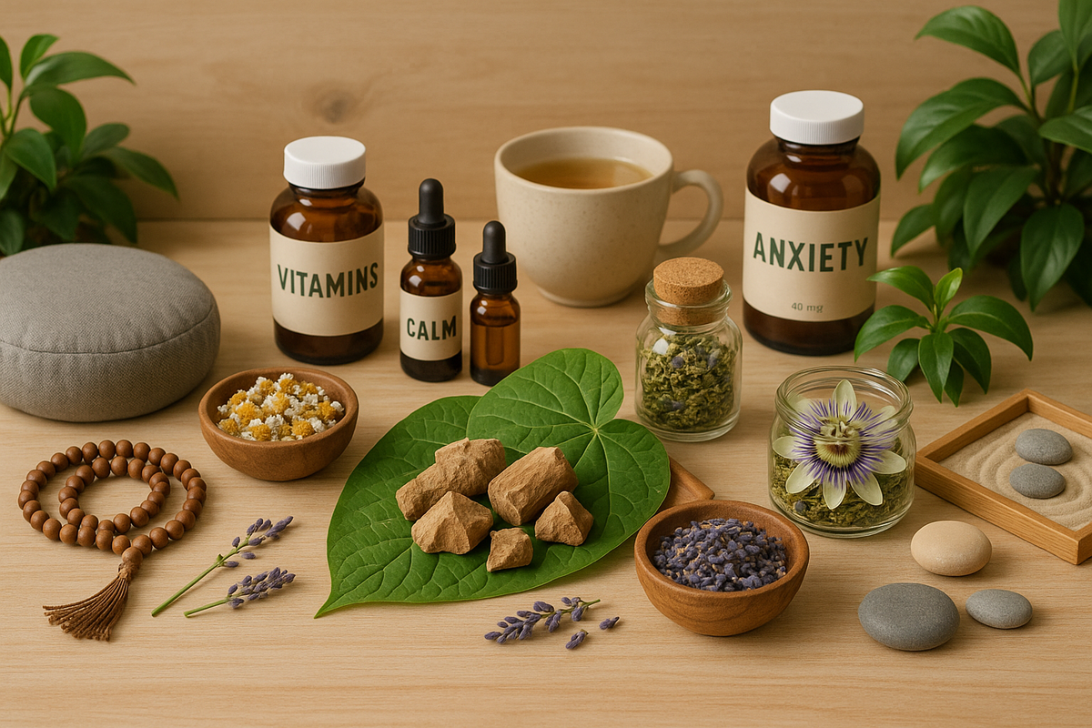 Image result for Kava, Herbs, Vitamins & Mindfulness:Best Natural Remedies for Anxiety ...