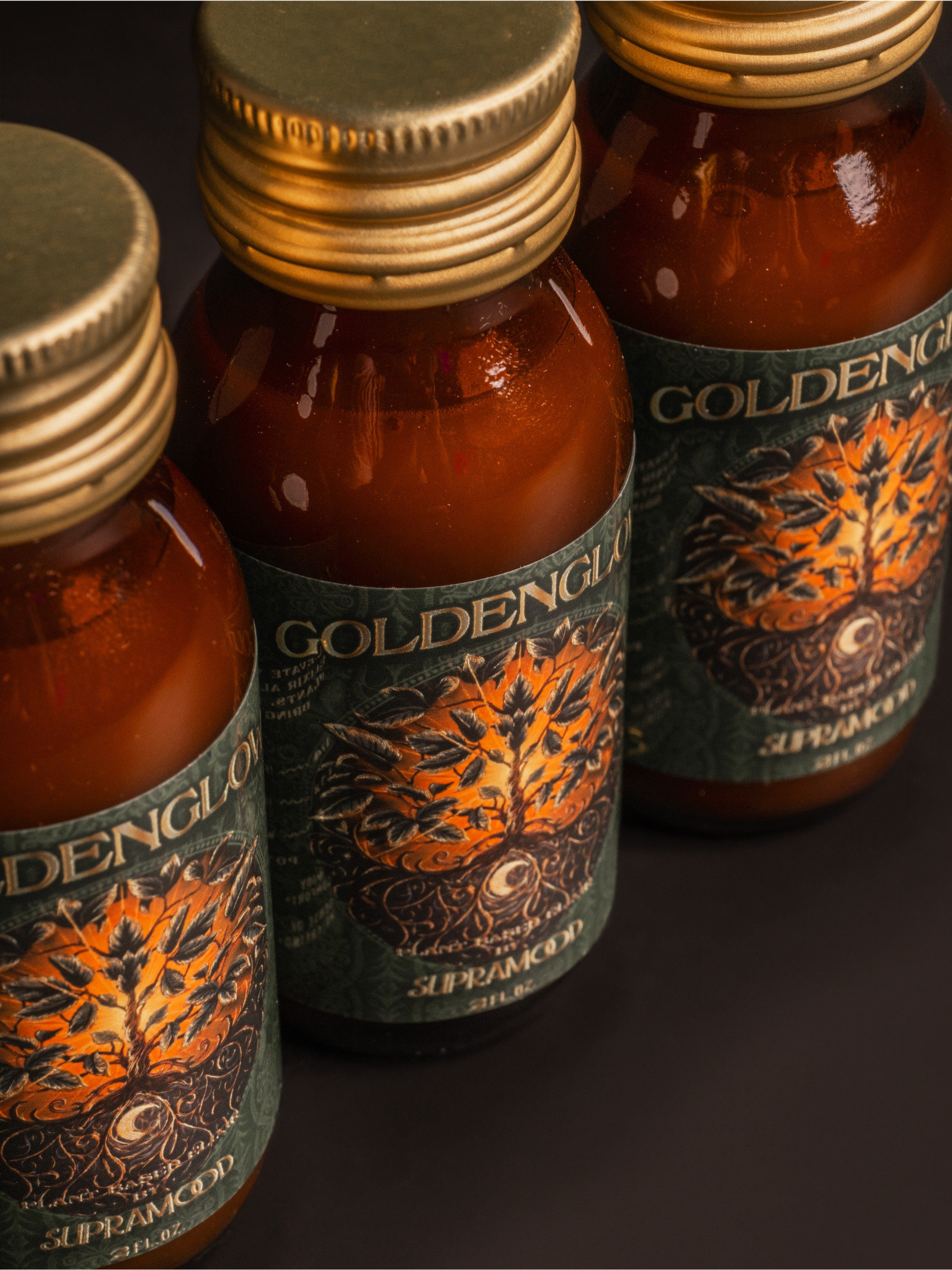 Supramood Goldenglow Elixir Kava Kratom Herbal Drink