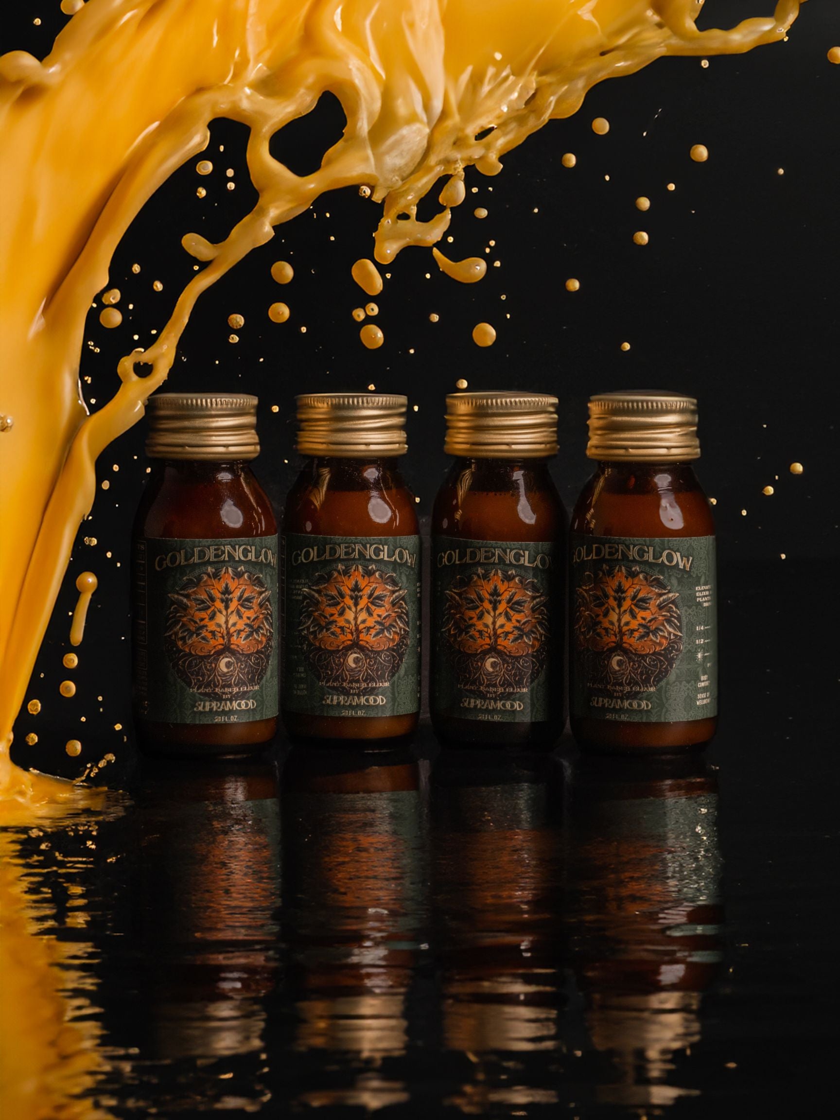 Supramood Goldenglow Elixir Kava Kratom Herbal Drink