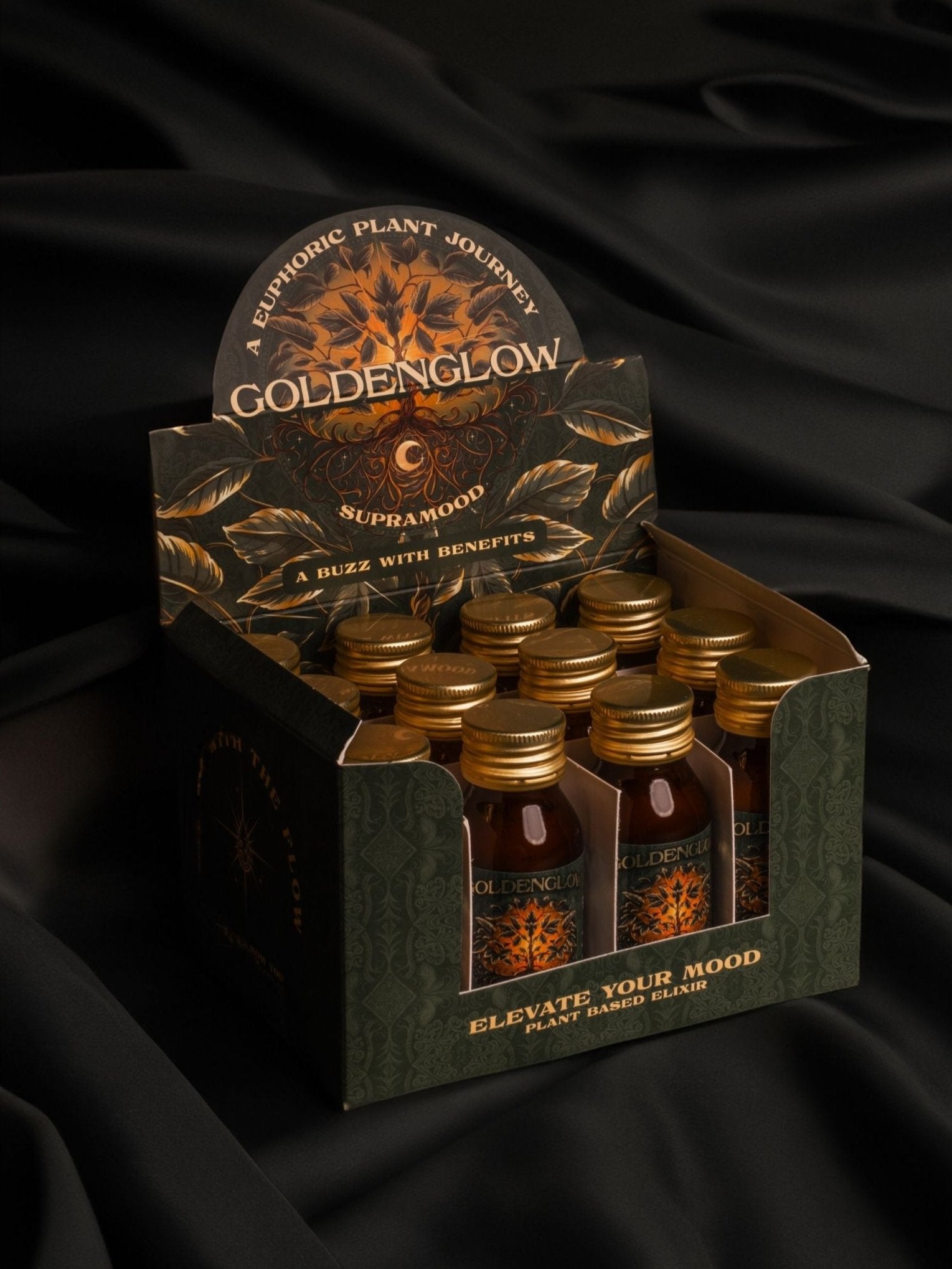 Supramood Goldenglow Elixir Kava Kratom Herbal Drink