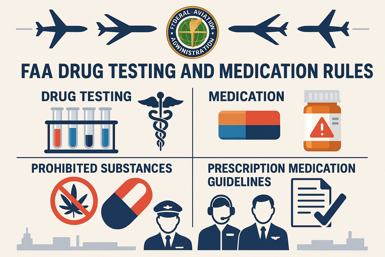 Can pilots take kava, kratom, or ADHD medications? A deep dive into FAA drug testing policies and medication rules