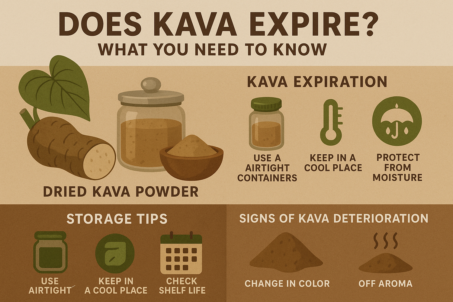 Does Kava expire? Guide explaining shelf life, storage tips, and freshness of kava products